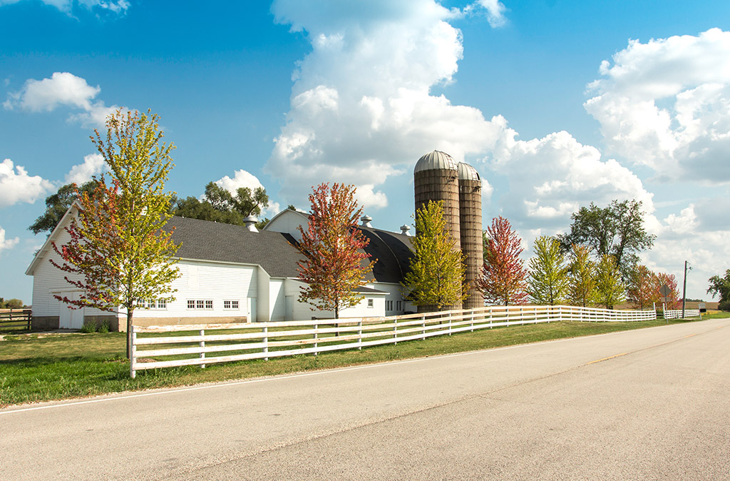 Farm house in the country side with Farm Insurance in Walton